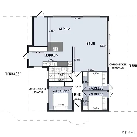 בית נופש Cozy House On Mols With A View Of The Sea *