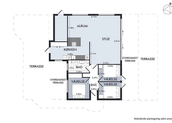 Semesterbostad Cosy House On Mols With Terrace And Views Of The Landscape And Water *